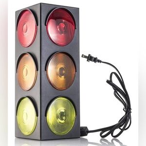 Traffic Light Lamp, 12.25 in Simulates Traffic Stop Light
For kids room